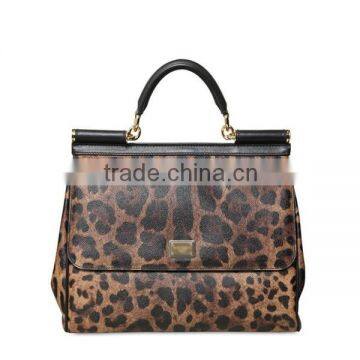 S163 2016 new arrival sexy ladies fashion leopard handbag tote bags manufacturer