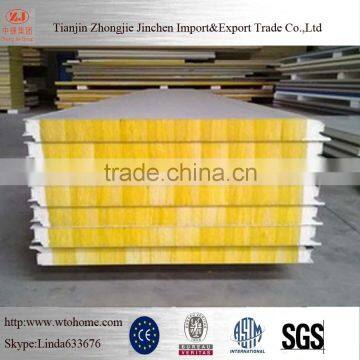 prefabricated glass wool sandwich panel house for ceiling