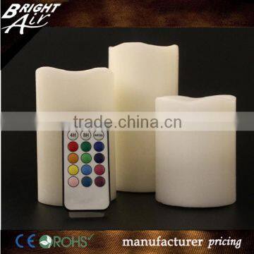 12 colors light changing candles with LED bulb