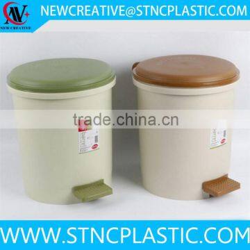 china factory standing plastic pedal trash bin 10.6L