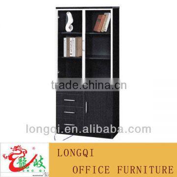 perfect unique cheap fashion melamine 3 shelf 4 drawer aluminum glass door wooden file cabinet