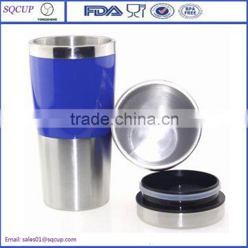 16-Ounce Capacity Auto Travel Coffee Mug Coffee Cup Vacuum Tumbler With Lids and Cup Sleeves photo-4