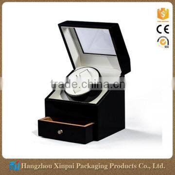 2+3 Slot Black Wooden China Watch Winder Watch Packaging Box