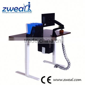 ergonomic l shaped electric adjustable height executive office table factory wholesale