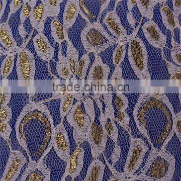 High Quality Indian Metallic Lace Fabric for Ladies Party Evening Dress photo-5