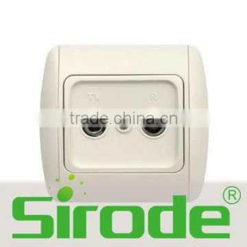 9201-61 Euro type wall TV and Radio socket