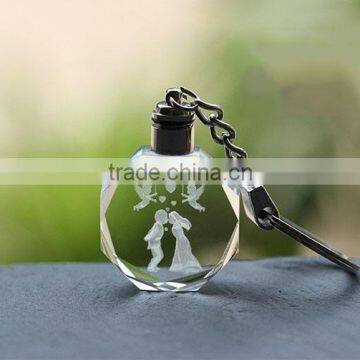 Promotional Valentine gift Led Crystal Keychain