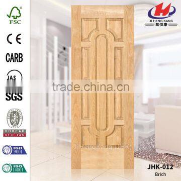 JHK-012 Modern Simplicity Project Good Model Moulded MDF Betula Alnoide Veneer Door Skin Manufacture