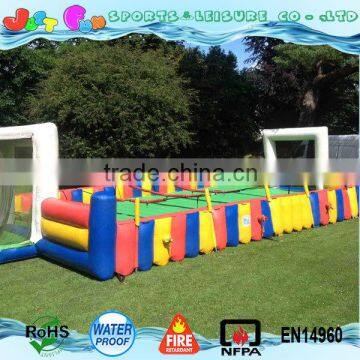 Giant Rainbow Inflatable Human Foosball Game,amazing Inflatable Human Table Football photo-2