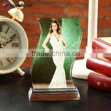 sublimation funny crystal picture digital photo frame photo wedding gift