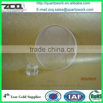 Hot Sale High Quality Circular Shape Clear Quartz Glass Wafer photo-6