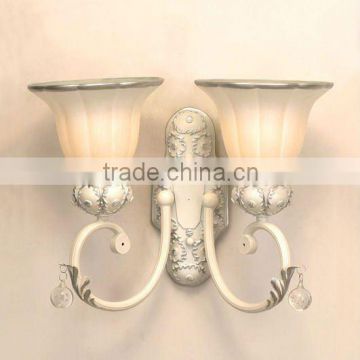 European hotel double wall lamp /modern glass wall light fixtures