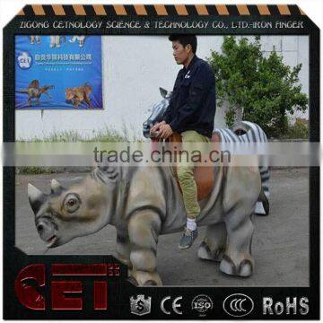 animatronic rhinoceros rides electric battery walking Rhino remote control amusement rides