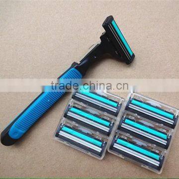 Alternative double blade, manual rotation razor, razor, 1 frame+7 blades