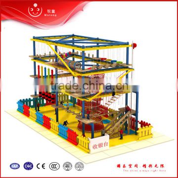 indoor rope adventure playground for kids