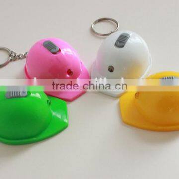 Promotion Safety helmet keychain with bottle opener