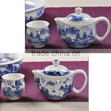 Chinese Special Design 8pcs Teaset With Tea Tray Wholesale Teaset for Promotional With 350ml Teapot 100ml Teacup Tea Tray photo-3