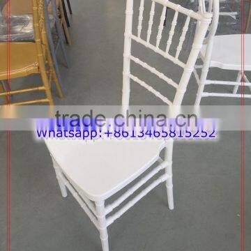 Qingdao Zhongsen White Wedding Plastic Chiavari Chair