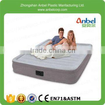 Inflatable mattress queen air bed built in electric pump mat