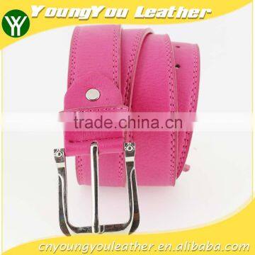 2015 Women's Fashion pu Leather Belts Women With Shiny Silver Buckles in Yiwu