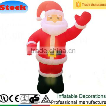 DJ-118 Waving with music inflatable outdoor christmas decoration santa claus