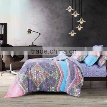 reactive printed cotton fabric bedsheet set