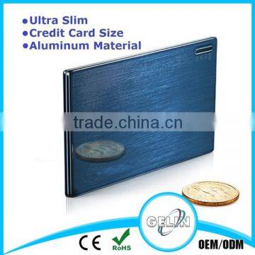 Business high quality metal credit card power bank 2600mah 4000mah                        
                                                Quality Choice