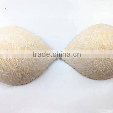 Latest New Backless Sponge Bra Sexy Ladyies Push Up Stylish Purple Lace Fabric Bra photo-2