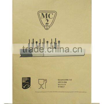 Vietnam custom made kraft paper pp woven bag, pp laminated kraft paper bag