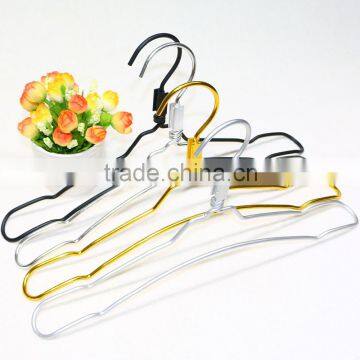 wholesale Antirust kids aluminum wire clothes hanger for children garment