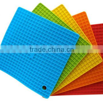 square and honeycomb shaped silicone pot pad