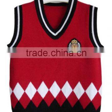 Boy's School Uniform Sweater V Neck photo-3