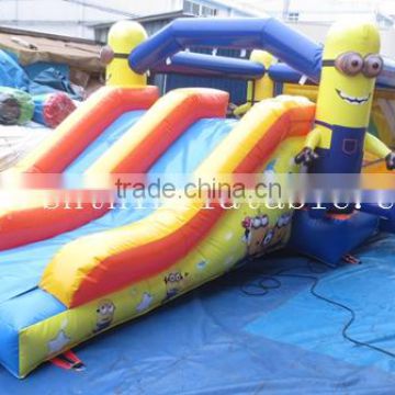 high quality inflatable minions castle / inflatable bouncy castle for kids