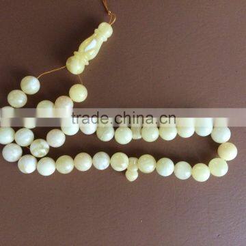 Amber Prayer Beads, Amber Islamic Muslim Rosay, Tasbih, Baltic Amber