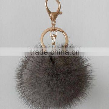 Lovely Shape Pendant/ Rex Mink Fur Rabbit Toy for Decoration and Car Pendant Shpe Of Copenhagen Keychain photo-2