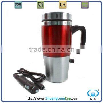 stainless steel electric travel mug cup for car