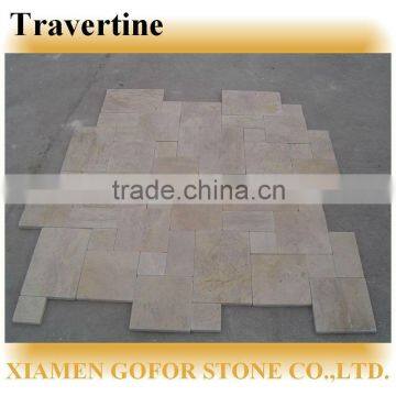 Hot sale french pattern travertine tiles