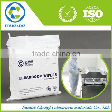 low particles counts 100% polyester Cleanroom Wiper