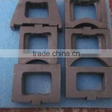 Cushion block for test bench made of steel