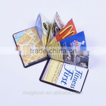 Full color printed magnetic folding phone book