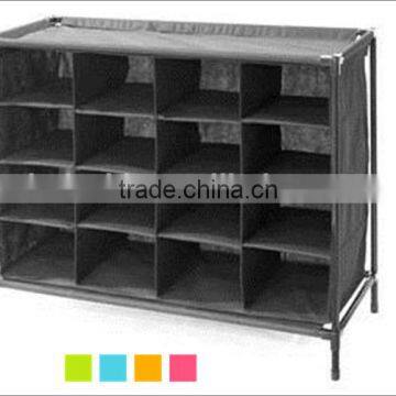 16 PAIR STACKABLE SHOE RACK