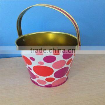 Promotional Small bucket tin box for package