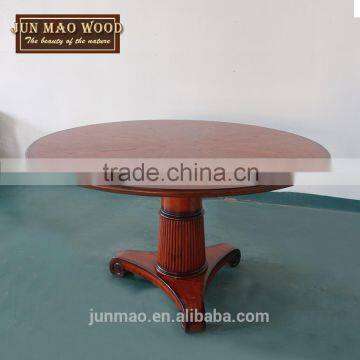 Oak Solid Wooden Furniture Big Round Dining Table China Classical Design For Restaurant 31''H