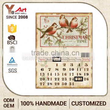 Top Sale Retro Calendar Plaque Bracelet Fence Iron Flowers Craft