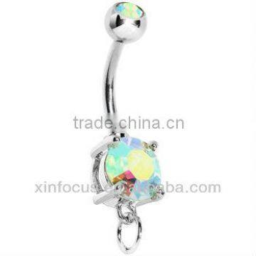 Aurora Cubic Zirconia ADD ON CHARM Belly Ring Accessories