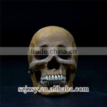 hand made resin figurine human skull