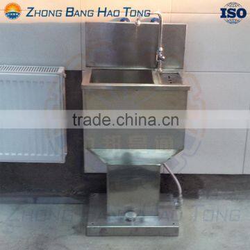 hand washing basin with knife sterilization unit for sheep abattoir