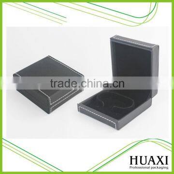 2016 Black Leather Surface Wood Bracelet Boxes Velevet Jewelry Box