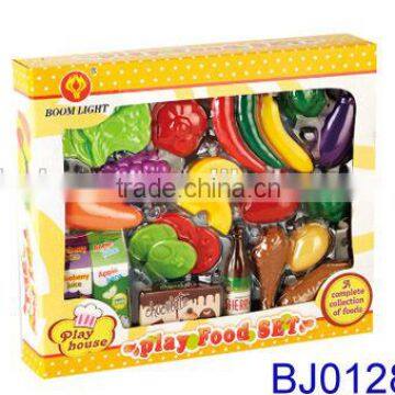 Funny preschool plastic mini food and vegetable toys for kids