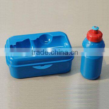 Plastic lunch box and water bottle set,Back to school lunch box and water bottle set,lunch box with bottle set